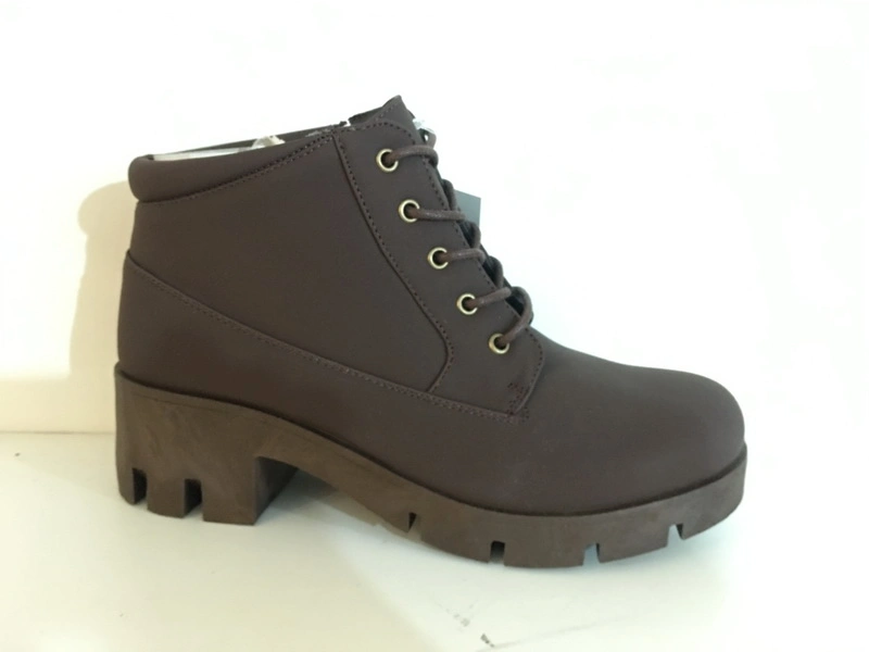 PU Upper Shoelace Style Injection Work Boots Ladies Casual Boots Ladies Work Boots Women&prime; S Boots