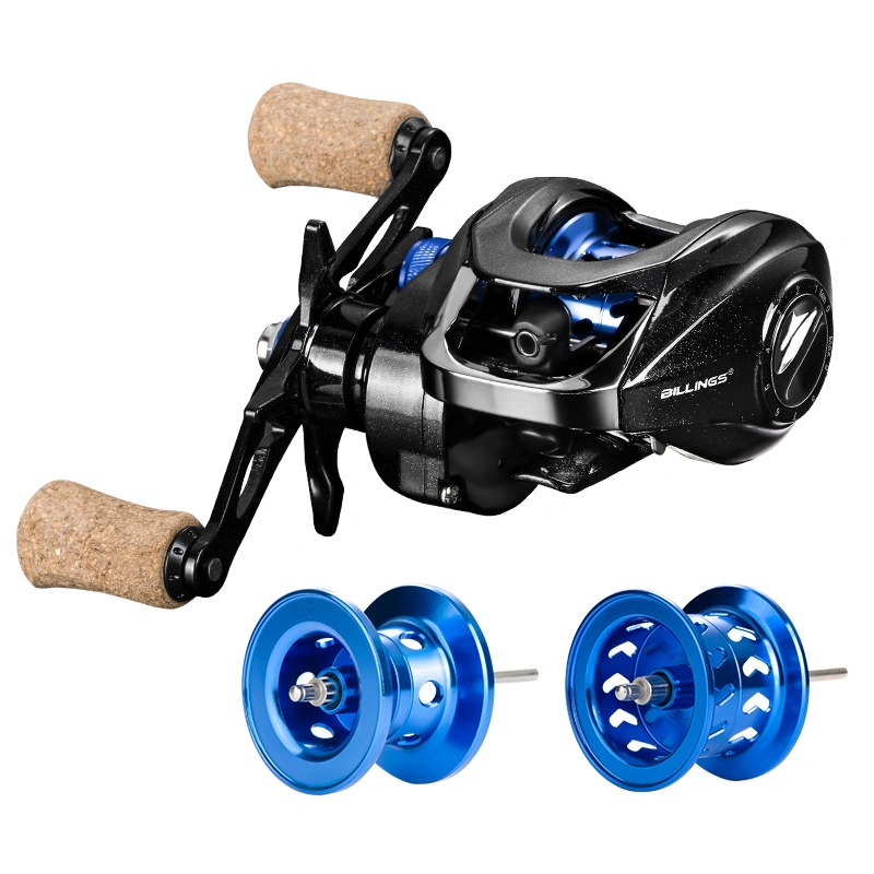 Lightweight Left Hand Crank Fishing Reel with Spool Carbon Fiber Drag Wbb21348