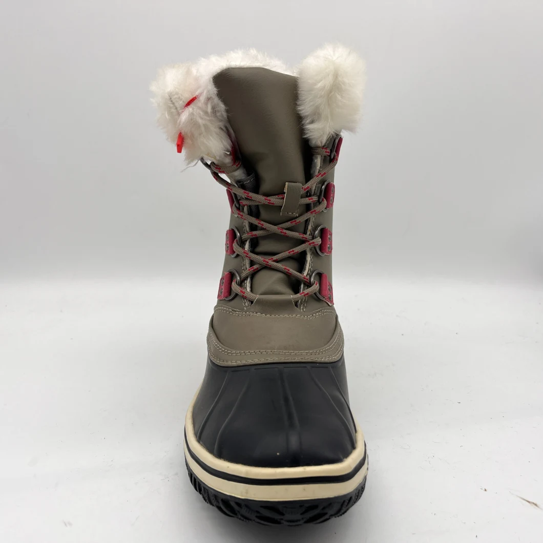 Winter Round Head Keep Warm Boots Women Large Size Long Barrel Snow Boots