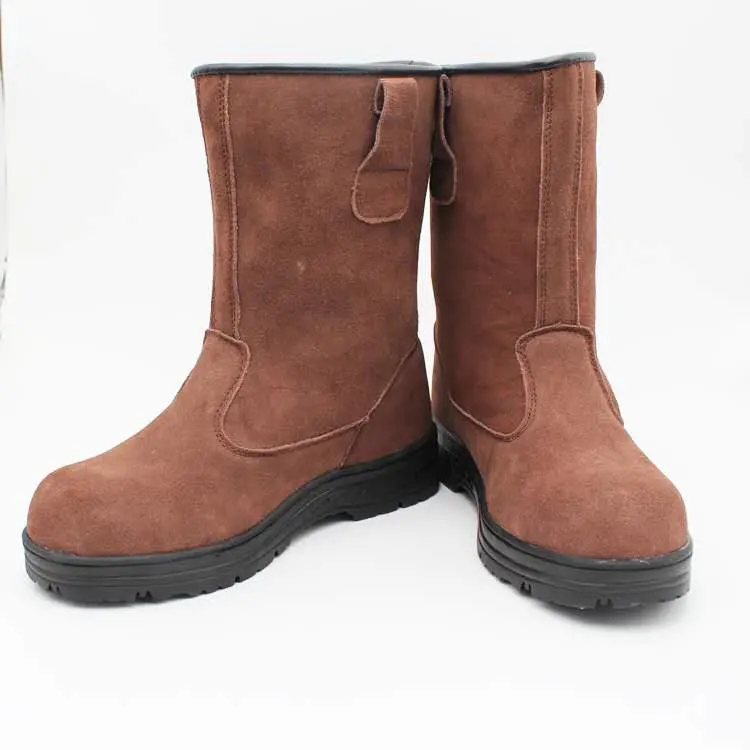 Different Color Suede Leather PU Injection Safety Boots