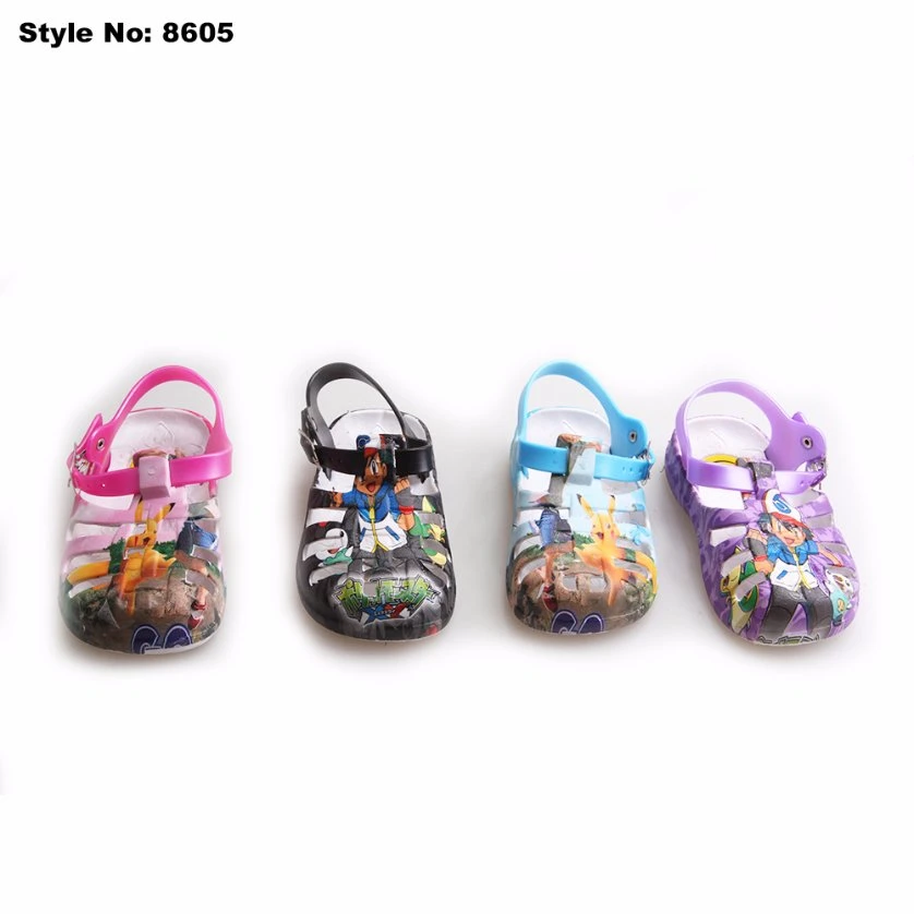 Little Kids Printed PVC Upper Strap EVA Sole Kid Sandal