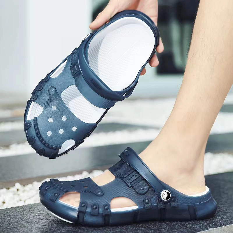 Happy Slides Hot Seller 2023 Wholesale Summer Fashion EVA Insole TPE Sole and Upper Men Sandals