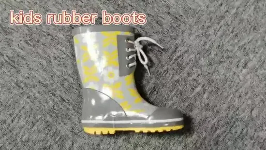 2021 Women Anti-Slip Warm Boots Wedges Platform Ankle Rubber Rain Boots
