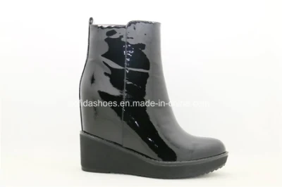 Sexy Wedge High Heels Leather Warm Ankle Boots Short Boots Women Boots