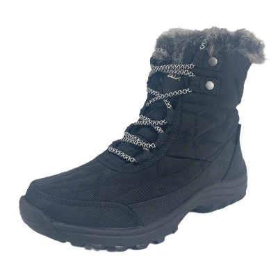Winter Boots for Women Snow Boots Fur Lined Warm Ultra Light Ankle Boots Outdoor Anti-Slip Flat Platform Slip-on Boots Ladies